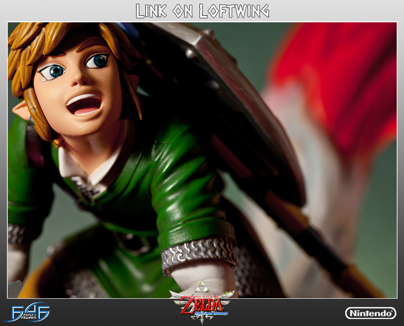 Illustration for article titled Link Is So Damn Happy Riding His New Skyward Sword Statue